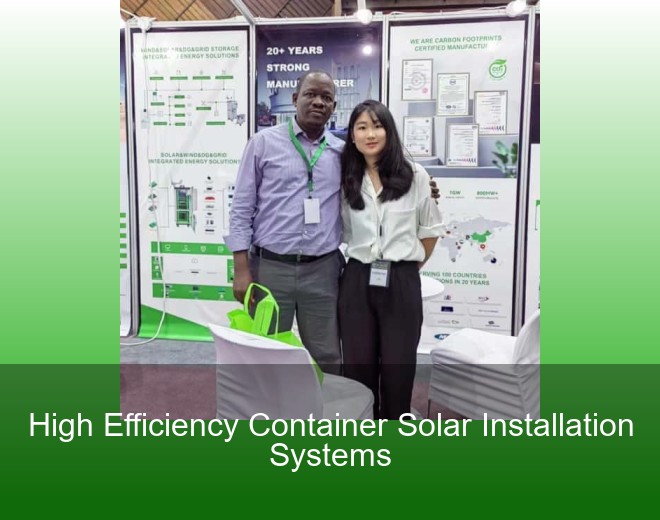 High Efficiency Container Solar Installation Systems